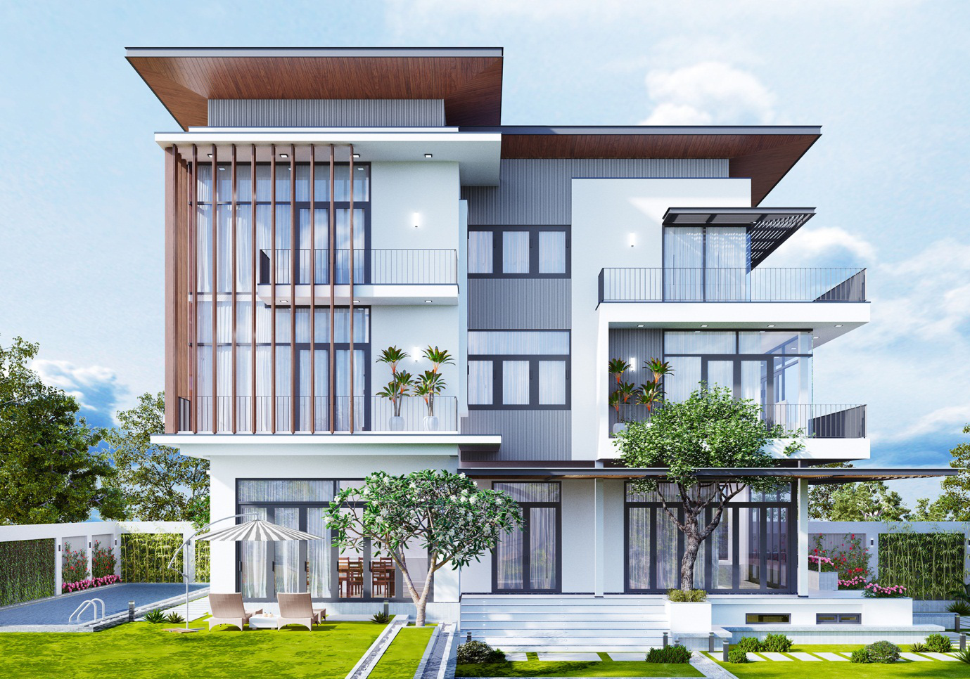 Thiết kế thi công biệt thự hiện đại